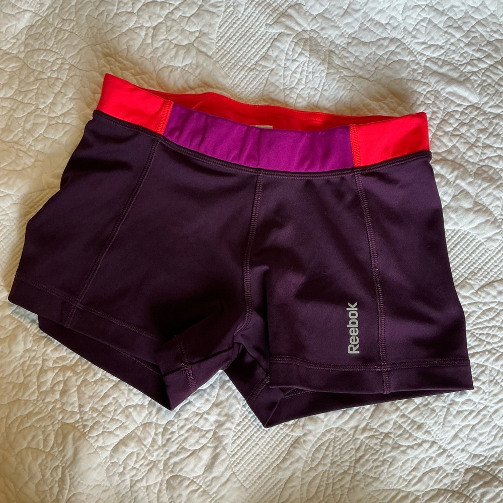 Reebok Women's Purple and Pink Shorts